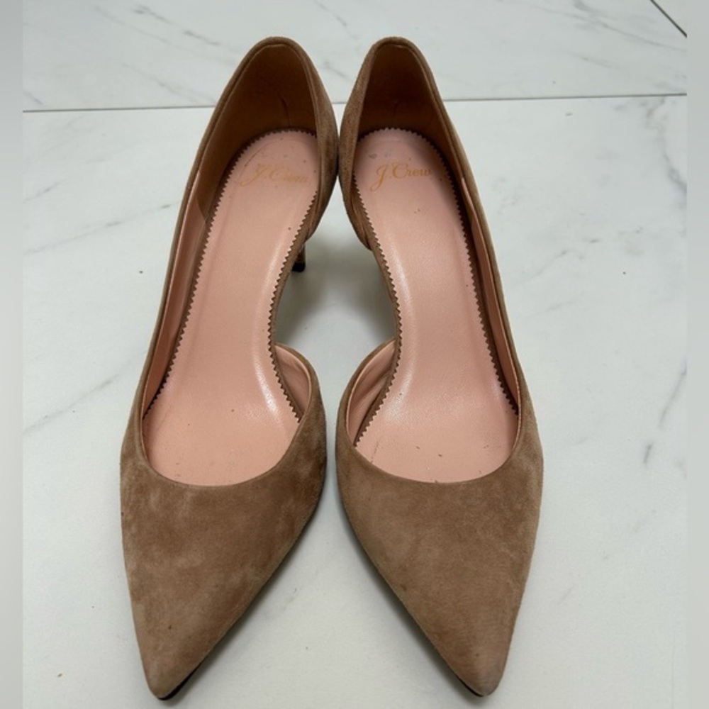 J. Crew Classic Pointed-Toe Suede Pumps - 8.5